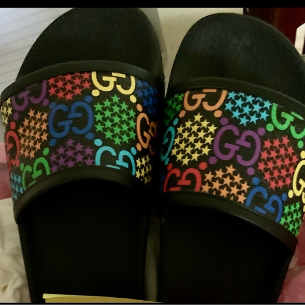 Gucci GG Psychedelic Black/ Multi Color - sz 6